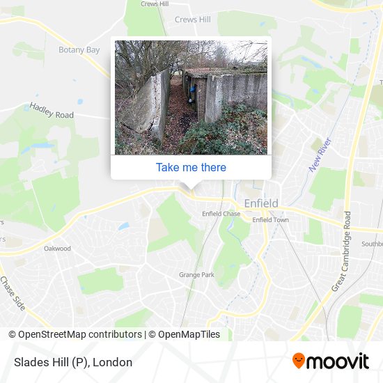 Slades Hill (P) map