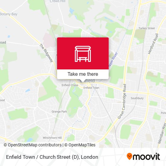 Enfield Town / Church Street (D) map