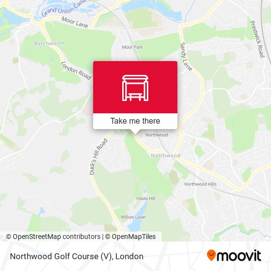 Northwood Golf Course (V) map