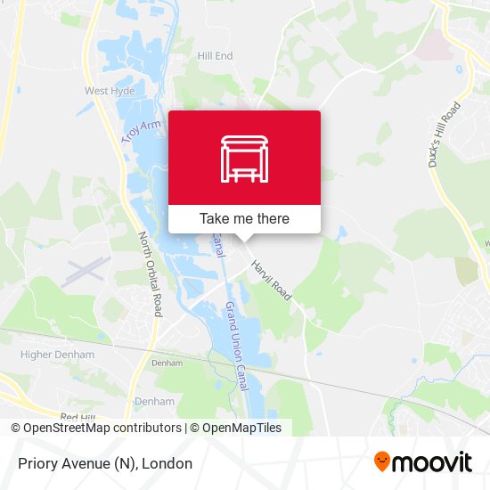 Priory Avenue (N) map