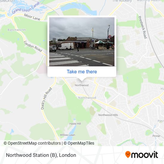 Northwood Station (B) map