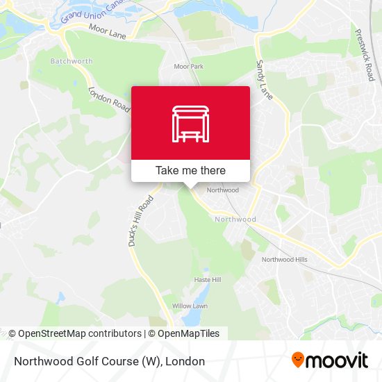Northwood Golf Course (W) map