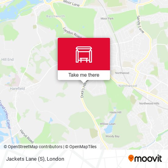 Jackets Lane (S) map