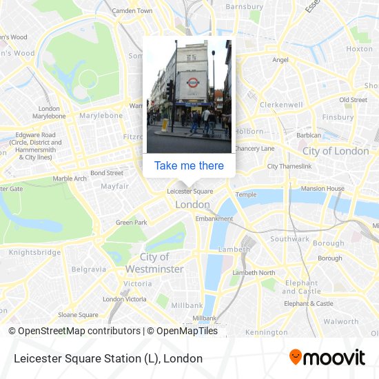 Leicester Square Station map