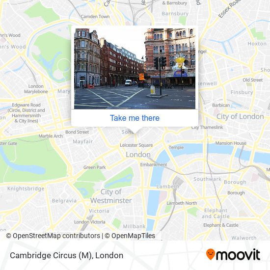 Cambridge Circus (M) map