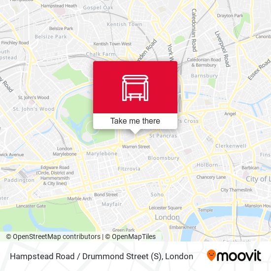 Hampstead Road / Drummond Street map