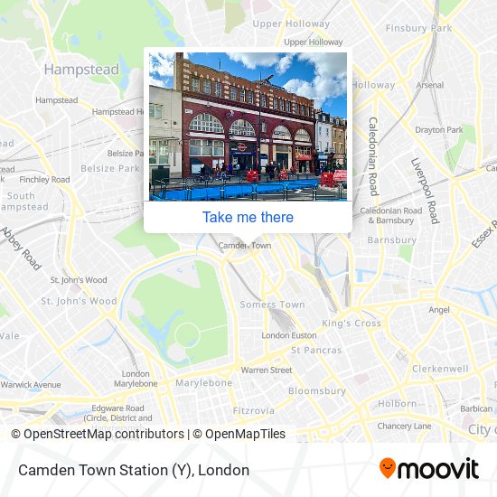 Camden Town Station (Y) map