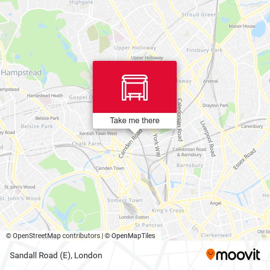 Sandall Road (E) map