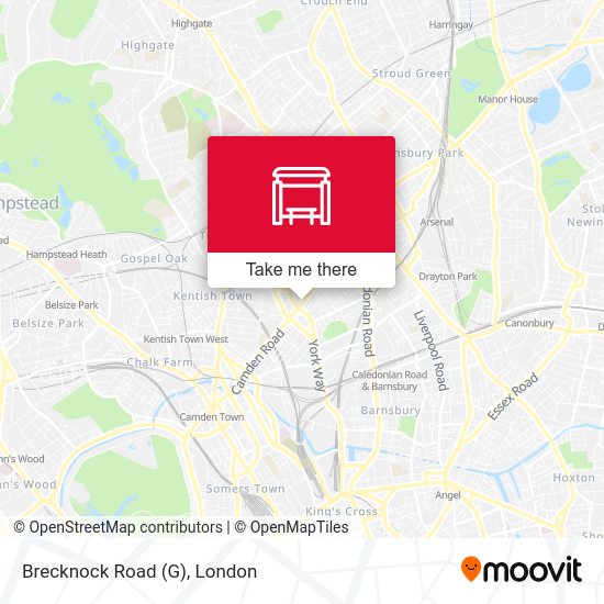 Brecknock Road (G) map