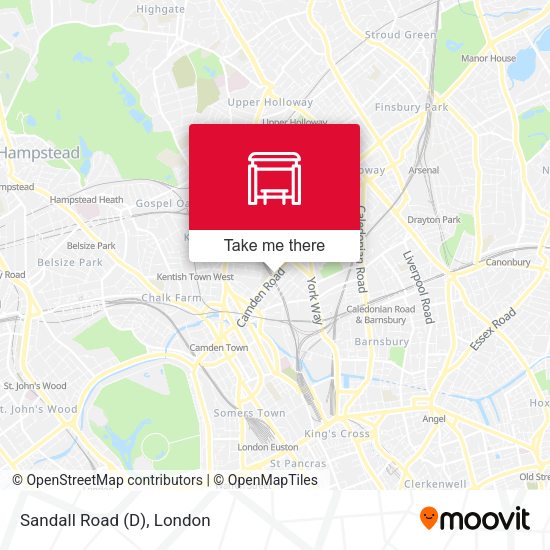 Sandall Road (D) map