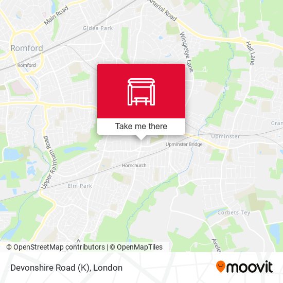Devonshire Road (K) map