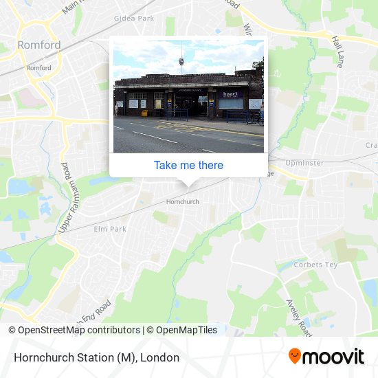 Hornchurch Station (M) map