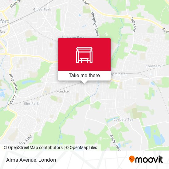 Alma Avenue map