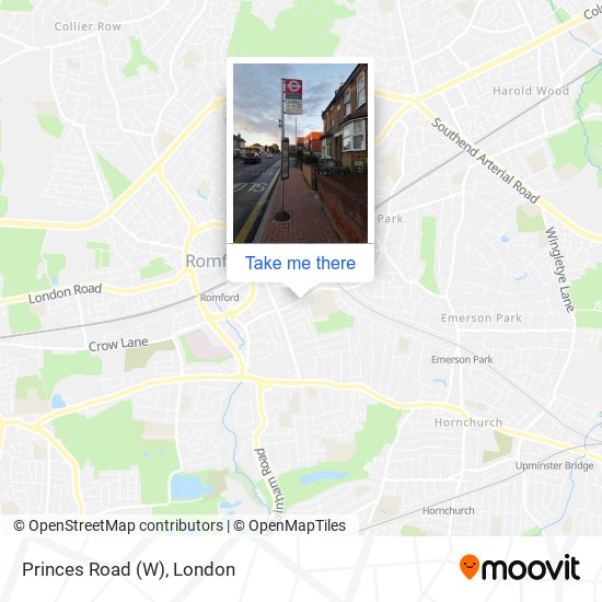 Princes Road (W) map