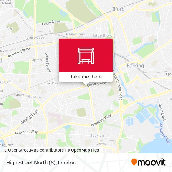 High Street North map