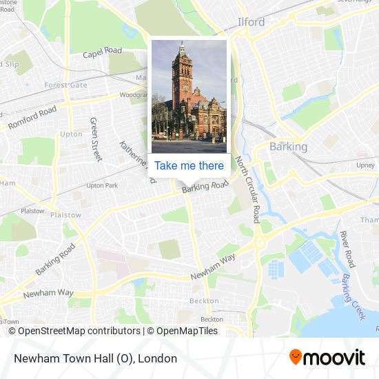 Newham Town Hall (O) map