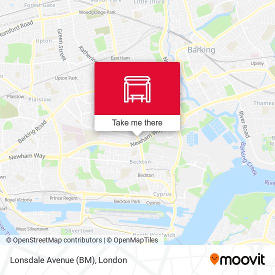 Lonsdale Avenue (BM) map