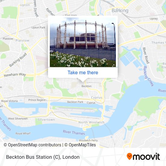 Beckton Bus Station (C) map