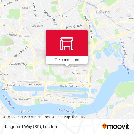 Kingsford Way (BP) map