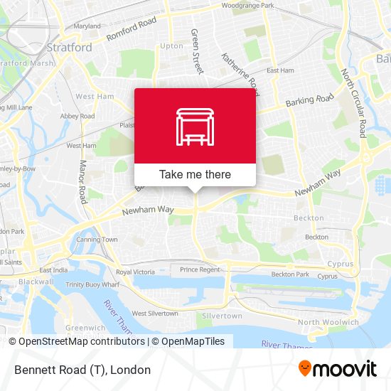 Bennett Road (T) map
