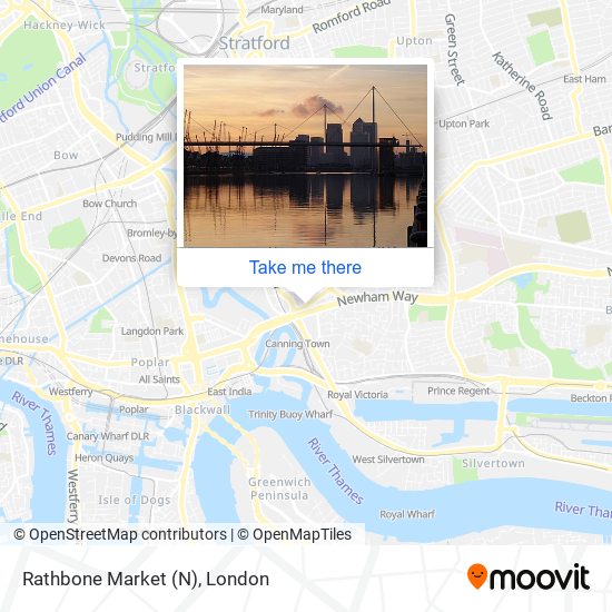 Rathbone Market (N) map