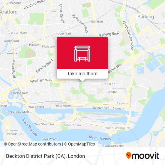 Beckton District Park (CA) map