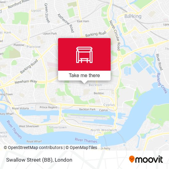 Swallow Street (BB) map