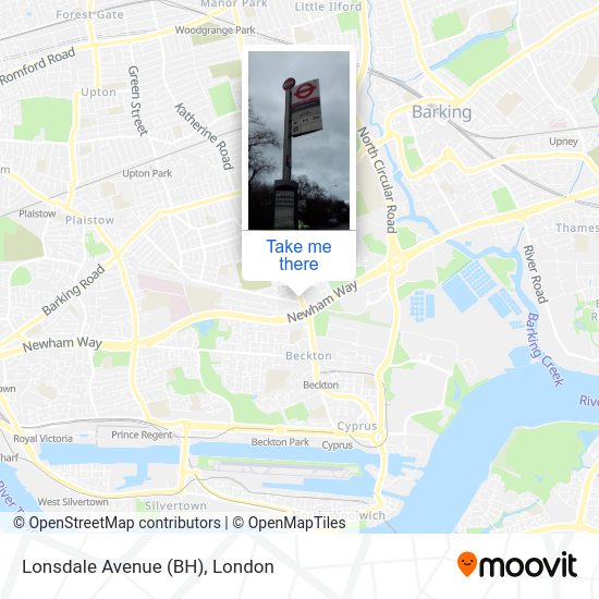 Lonsdale Avenue (BH) map