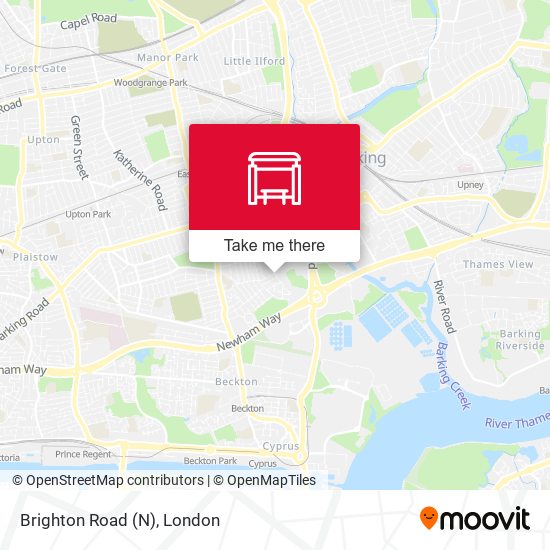 Brighton Road (N) map