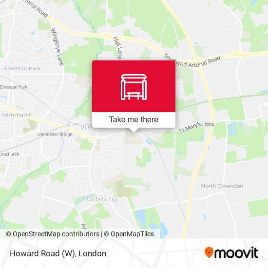 Howard Road (W) map