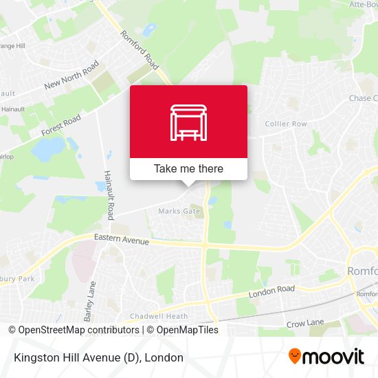 Kingston Hill Avenue (D) map