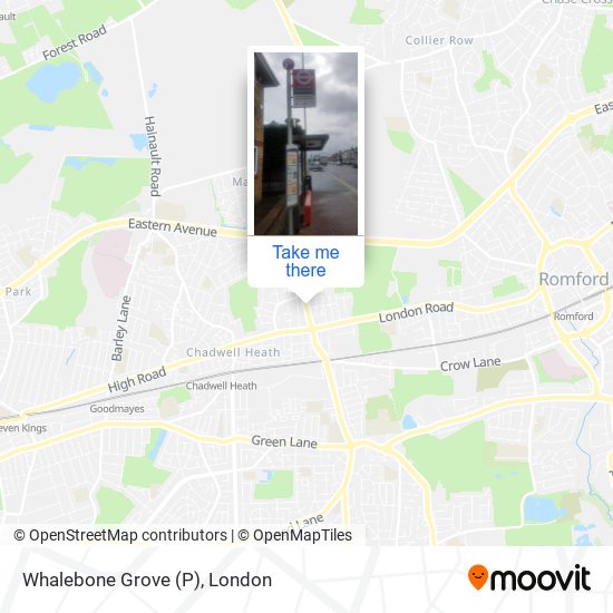 Whalebone Grove (P) map