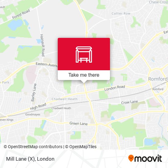 Mill Lane (X) map