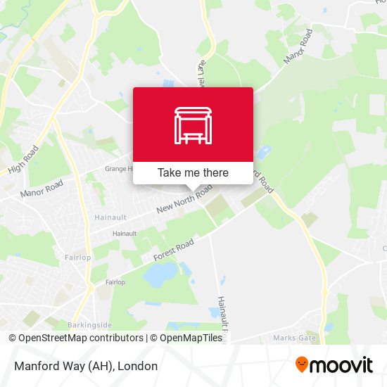 Manford Way (AH) map