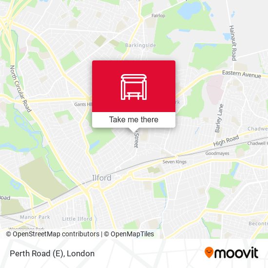 Perth Road (E) map