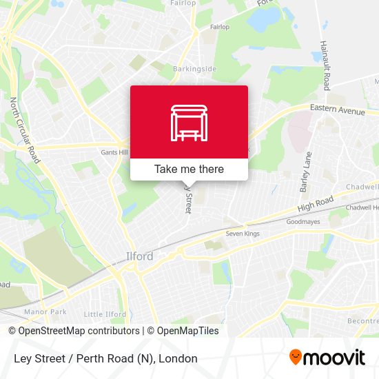 Ley Street / Perth Road (N) map