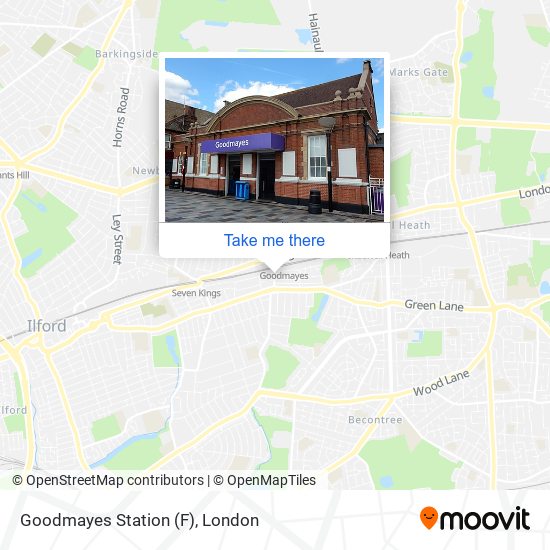 Goodmayes Station (F) map