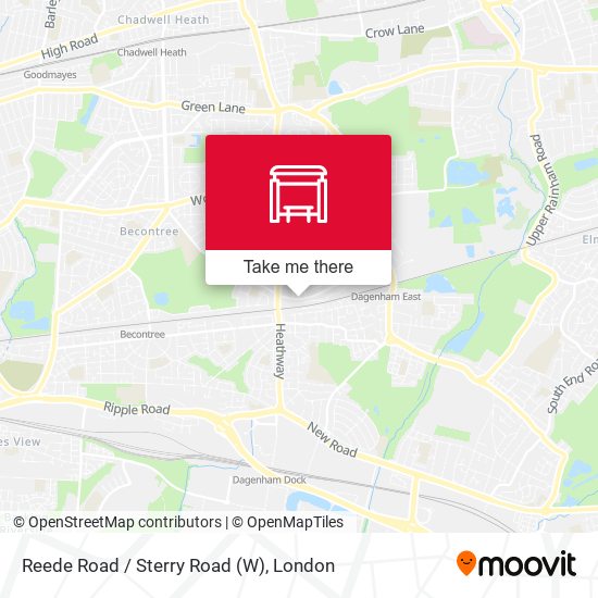 Reede Road / Sterry Road (W) map