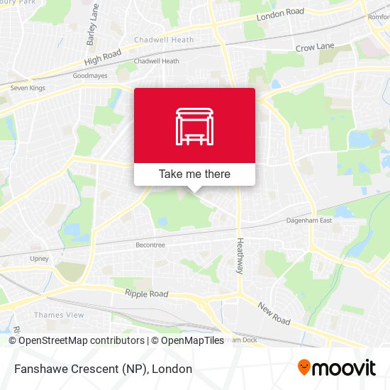 Fanshawe Crescent (NP) map