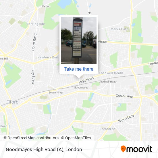 Goodmayes High Road (A) map