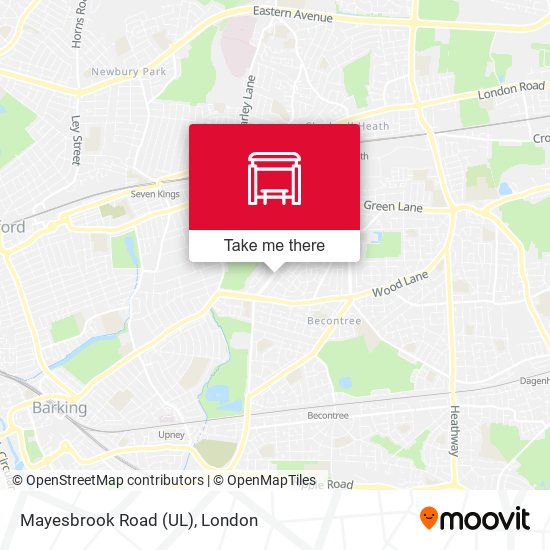 Mayesbrook Road (UL) map