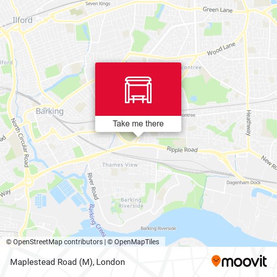 Maplestead Road map