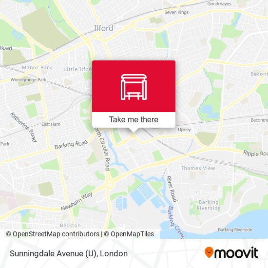 Sunningdale Avenue (U) map