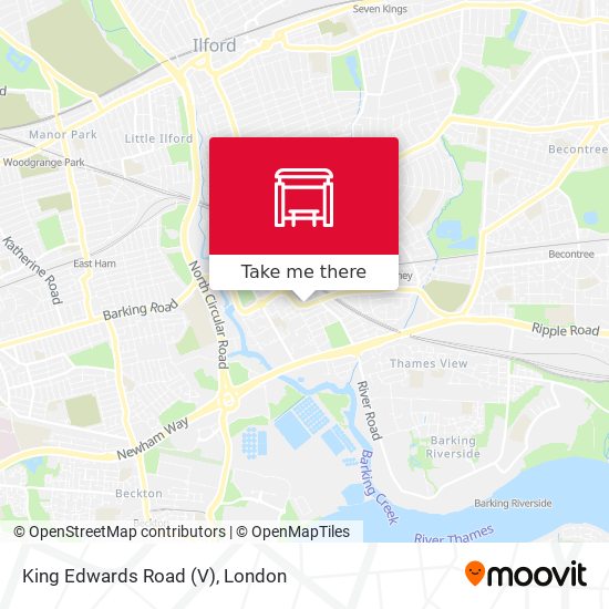 King Edwards Road (V) map