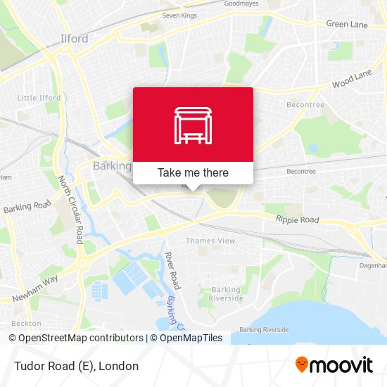 Tudor Road (E) map