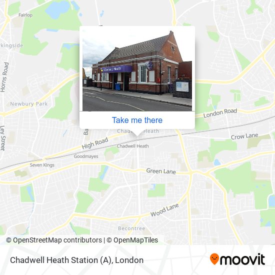 Chadwell Heath Station (A) map