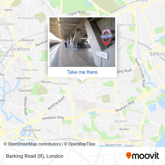 Barking Road map