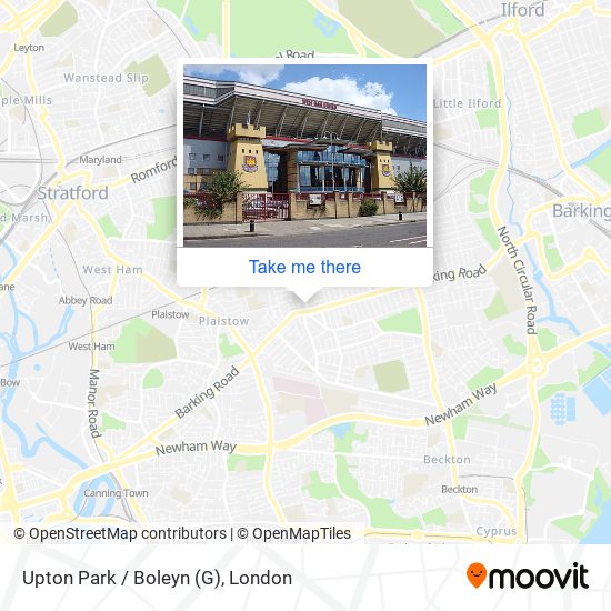 Upton Park / Boleyn (G) map
