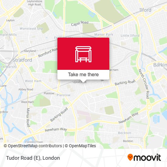 Tudor Road (E) map