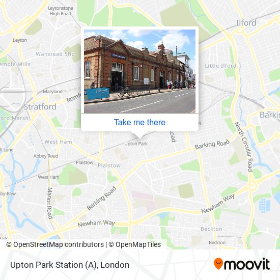 Upton Park Station (A) map